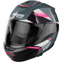 Casco Modulare N100-6 Paloma N-Com Grigio/Rosa (029)