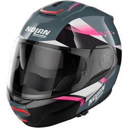 N100-6 Paloma N-Com Modular Helmet Grey/Pink