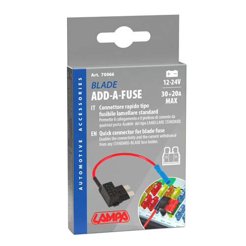 Lampa Fuse Tap Quick Connector for Blade or Micro-Blade Fuses, 12/24V