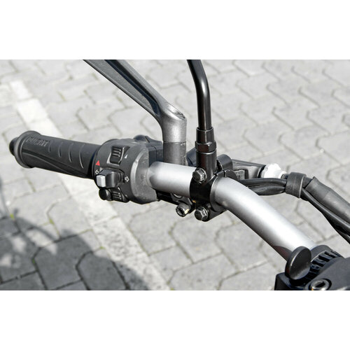 Lampa Fix Mirror Handlebar Mirror Mount Clamp for 22 mm Handlebars, M10 Right-Hand Thread