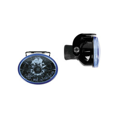 Luminux Fernscheinwerfer, Paar, H3 12V 55W Lampen, E-Prüfung E11, Blau