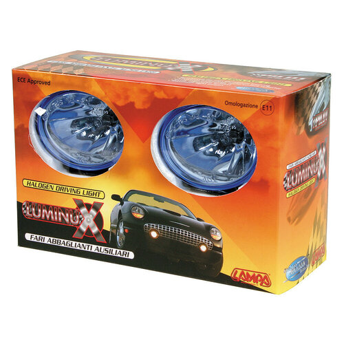 Lampa Luminux Fernscheinwerfer, Paar, H3 12V 55W Lampen, E-Prüfung E11, Blau
