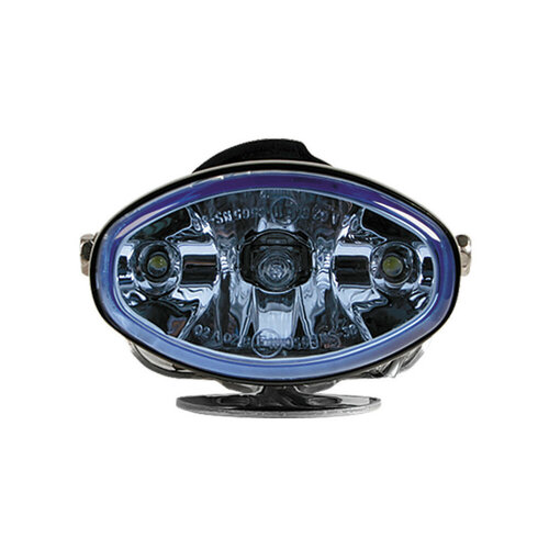 Lampa Felix Nebelscheinwerfer mit LED-Positionslicht, Paar, H3 12V 55W, E-Prüfung E11, Blau