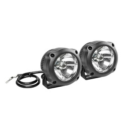 Max-Lum 1 Auxiliary LED Lights, Pair, 12V 20W, 990 lm, 6000K, E-Mark R112