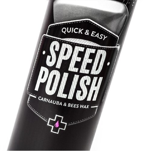 Muc-Off Speed Polish Spray 400ML X12 con Carnauba e Cera d'Api