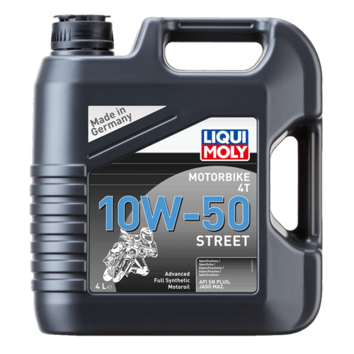 Liqui Moly Motorbike 4T 10W-50 Street, Semi-synthetisch, API SP, JASO MA2