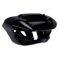 23-Up Style Sharknose Outer Fairing in Vivid Black ABS Plastic, OEM Reference 57001942