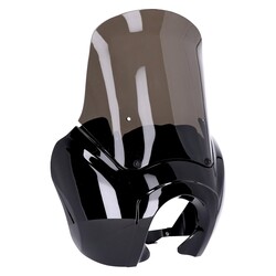 Headlamp Fairing - Gloss Black, 15-Inch Tinted Windshield