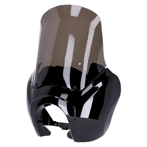Carénage de Phare Gloss Black avec Pare-brise Teinté 15-Inch