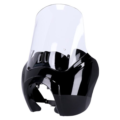 Carenatura Faro - Gloss Black ABS Con Parabrezza Trasparente da 15 Pollici