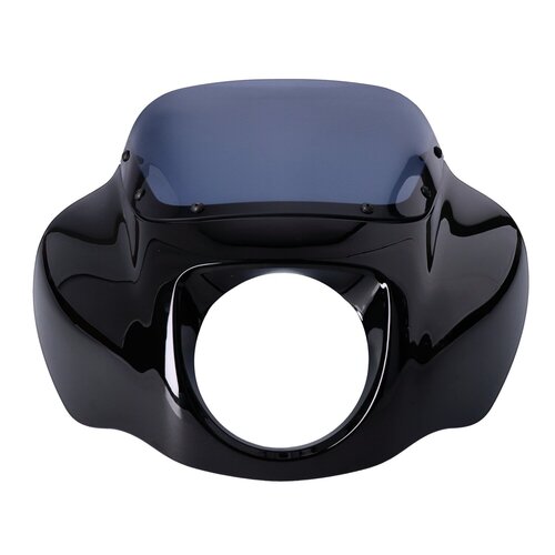 Kit de Carénage Sport Gloss Black ABS Non Peint Avec Bulle en Polycarbonate Dark Smoke