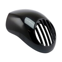Mini Cupolino Superiore Faro con Griglia Faro Integrata, Gloss Black, ABS Non Verniciato