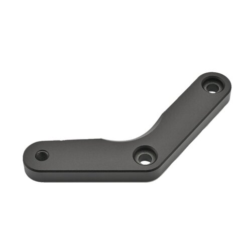 Daytona Kit Amortiguador de Dirección de Aluminio Plateado Ajustable con Herrajes de Montaje