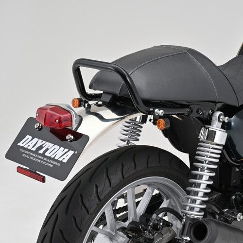 Daytona D-light Sol2 Mini-Blinker Amberfarbene Linse, LED, Gehäuse aus schwarz lackiertem Zinkdruckguss, M8-Gewindehalterung, ECE-geprüft