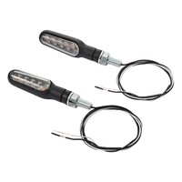 Set de Intermitentes LED D-Light Classic Negro de Aluminio