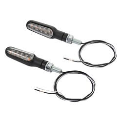 Set de Intermitentes LED D-Light Classic Negro de Aluminio