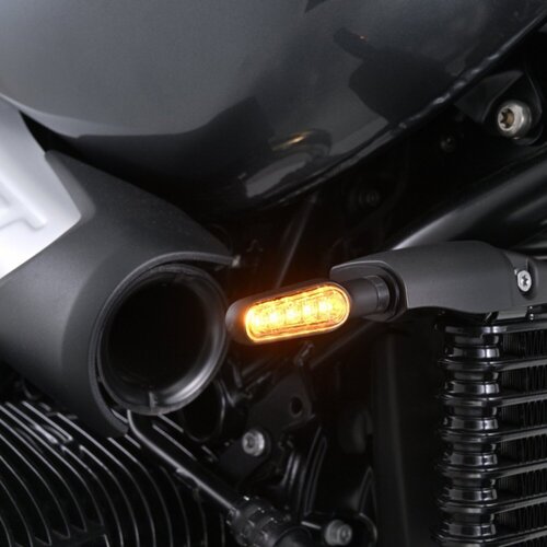 Daytona Kit de Clignotants LED D-Light Classic Noir en Aluminium