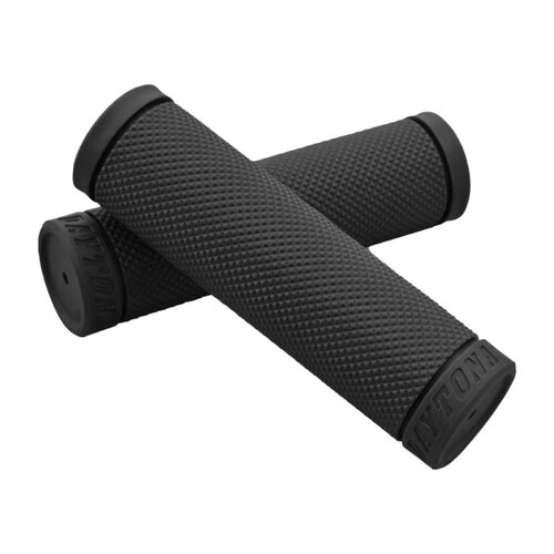 Daytona 1" Grippy Lenkergriffe BASE-Stil Schwarz - 125 mm Zwei-Komponenten-Gummi