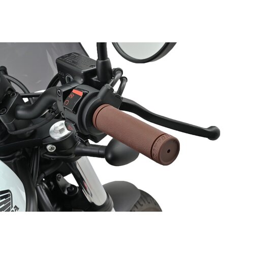 Daytona 1" Grippy Grip Set KAWA Marrón - Puños de manillar Dual Compound de 125mm para área de agarre de 1" (25,4mm)