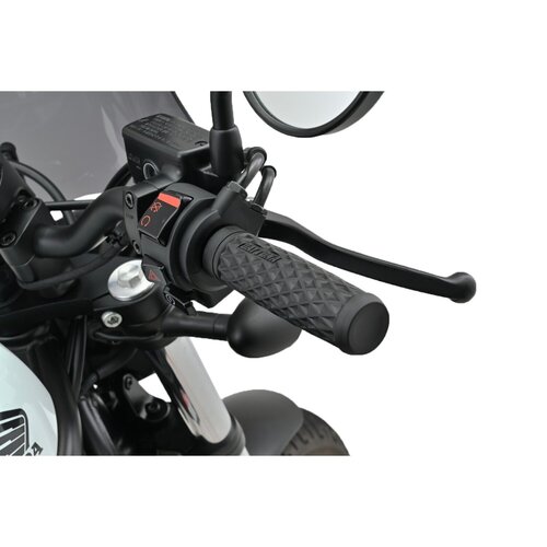 Daytona GRID Set di Manopole 1" (25.4mm) Nero, 127mm Gomma Bicomponente
