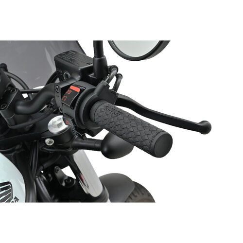 Daytona Set di manopole 1" con stile KNIT, Nero, lunghezza 127mm