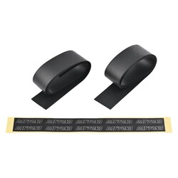 EPDM Rubber Grip Tape Set - Black, 25 mm x 1050 mm x 0.5 mm