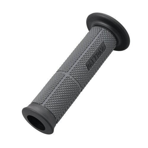 Daytona Grippy Grip GGD-Base Manopole Open End per Manubri da 22,2 mm, Grigio & Nero