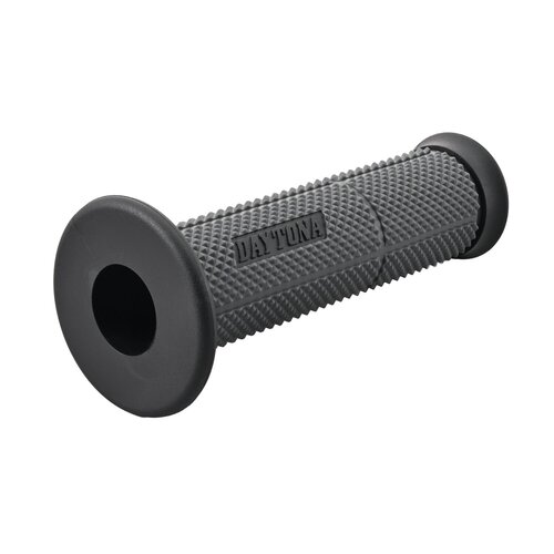 Daytona Grippy Grip GGD-Base Manopole Open End per Manubri da 22,2 mm, Grigio & Nero