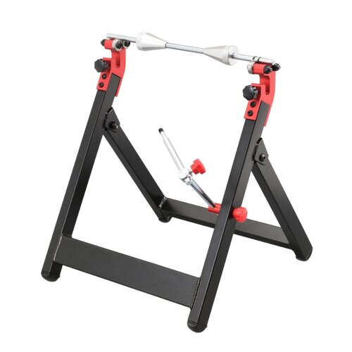 Daytona Equilibratrice Statica Pieghevole per Ruote di Moto fino a 21" con Cerchio Max 6J, Larghezza Pneumatico 190 mm e Diametro Minimo Asse di 10 mm