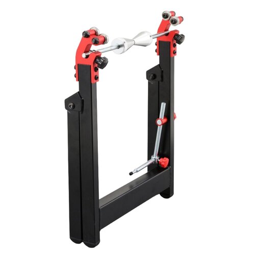 Daytona Klappbarer Statischer Radauswuchter für Motorradräder bis 21" mit Max 6J Felge, 190 mm Reifenbreite und 10 mm Minimalem Achsdurchmesser