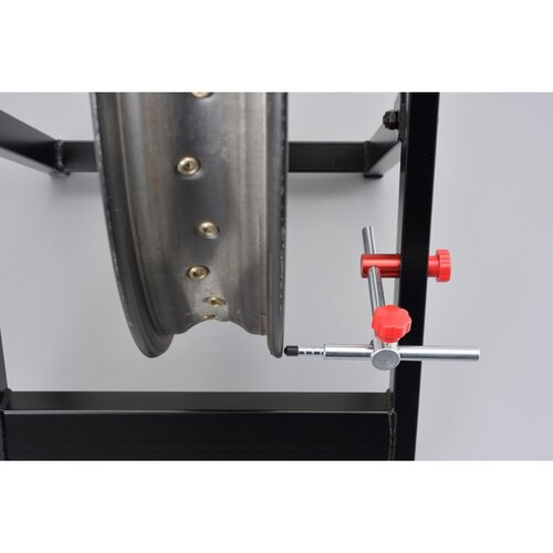 Daytona Opvouwbare Statische Wielbalans voor Motorwielen tot 21" met Max 6J Velg, 190 mm Bandbreedte en 10 mm Minimale Asdiameter