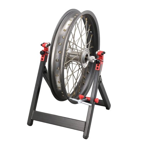 Daytona Équilibreur de roue statique pliable pour roues de moto jusqu'à 21" avec jante max 6J, largeur de pneu 190 mm et diamètre d'essieu minimum de 10 mm