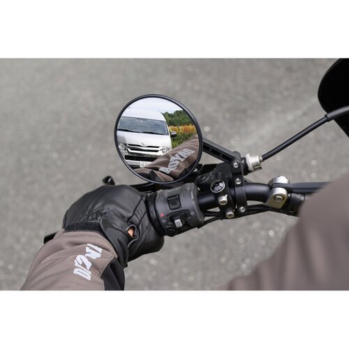 Daytona Rétroviseur Clamp-On ABS pour Guidon 22mm, Tête 103mm, Homologué CE