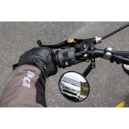 Daytona Rétroviseur Clamp-On ABS pour Guidon 22mm, Tête 103mm, Homologué CE