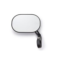 Miroir Flat D-Mirror No. 16 Clamp-On avec tige en aluminium à angle réglable pour guidons de 22mm, 25,4mm et 30mm