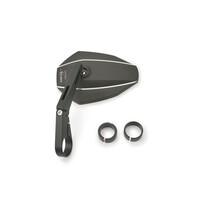 Rétroviseur de guidon D-Mirror No. 7 Tige longue avec tête et tige en aluminium, collier 30 mm, homologué EC