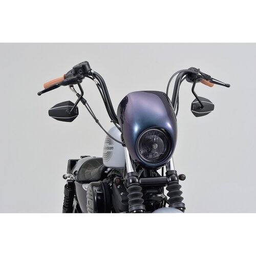Daytona D-Mirror Number 7 Specchietto Destro Con Testa In Alluminio E Stelo In Acciaio