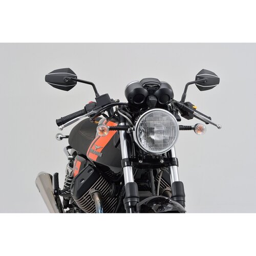 Daytona D-Mirror Number 7 Rétroviseur Droit Avec Tête En Aluminium Et Tige En Acier