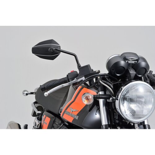 Daytona D-Mirror Number 7 Specchietto Destro Con Testa In Alluminio E Stelo In Acciaio