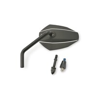 D-Mirror No. 7 Left Side Mirror with Aluminum Head and Steel Stem