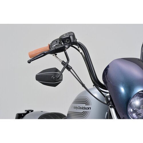 Daytona D-Mirror No. 7 Espejo Lado Izquierdo con Cabezal de Aluminio y Vástago de Acero