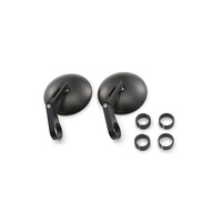 Stuureindspiegel D-Mirror Number 9 - Links & Rechts Set, Korte Stam, 30mm Klem