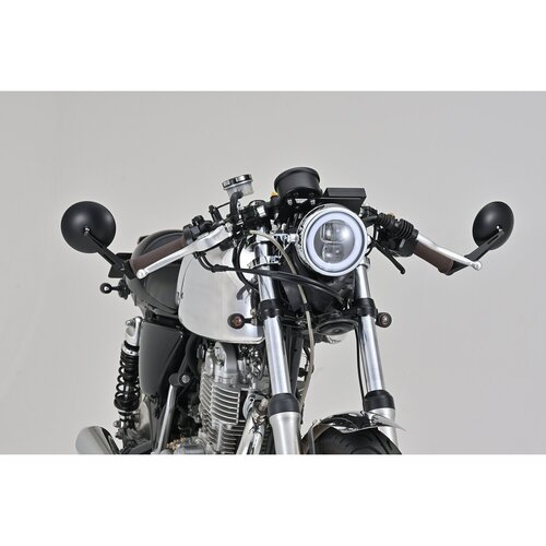Daytona Stuuruiteinde D-Mirror Nummer 9 (L&R Zijset) met Lange Steel en 30mm Klem