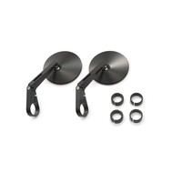 Stuureindspiegel No. 10 Lange Steel Set (Links & Rechts) - 30 mm Klem met 22.2 mm & 25.4 mm Inzetstukken