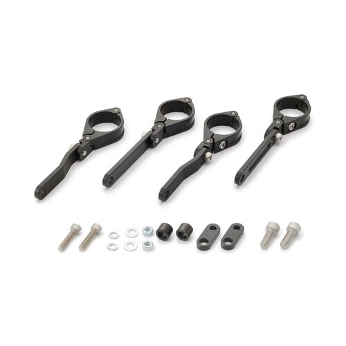 Daytona Dual Axis Adjustable Headlamp Bracket for 35mm Fork Tubes with Turn Signal Mount Kit