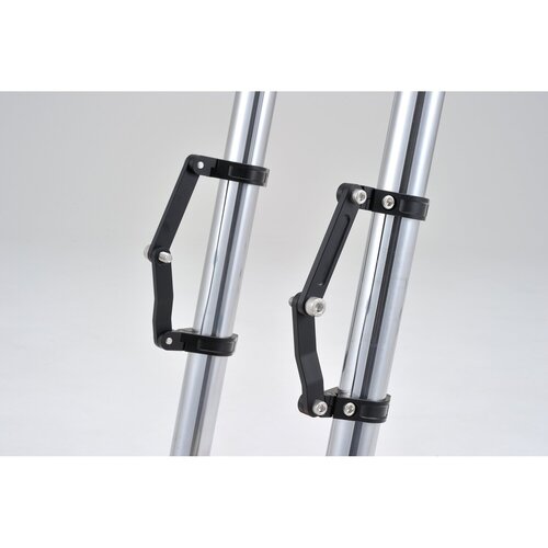 Daytona Soporte de Faro Ajustable de Dos Ejes para Tubos de Horquilla 35mm con Kit de Soporte de Intermitentes