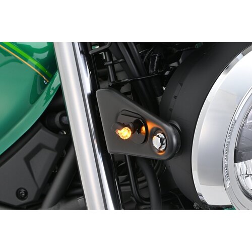 Daytona Mini 3 D-Light LED Knipperlichten met Heldere Lens en M8 Bevestigingsbout