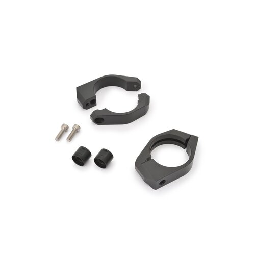 Daytona Black Fork Clamp Turn Signal Mount Kit for 43mm Fork Tubes