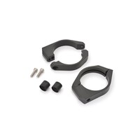 Kit de Fijación de Intermitente para Horquilla de 58mm - Aluminio Mecanizado CNC, Acabado Pintado en Negro