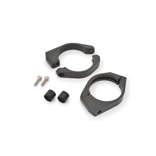 Daytona Kit Support Clignotant Collier de Fourche 59mm - Aluminium Usiné CNC, Finition Noire